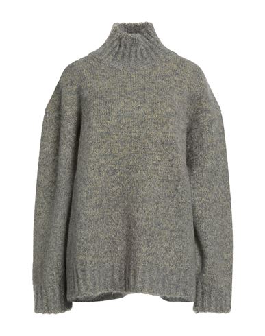 Jil Sander Woman Turtleneck Grey Size M Alpaca Wool, Wool, Virgin Wool, Polyamide