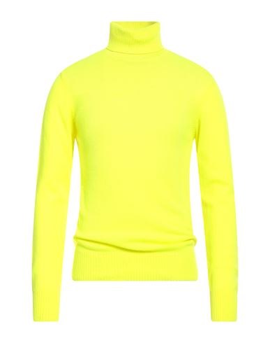 Capsule Knit Man Turtleneck Yellow Size M Cashmere In Yellow