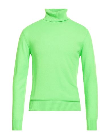Capsule Knit Man Turtleneck Lime Green Size M Cashmere In Green
