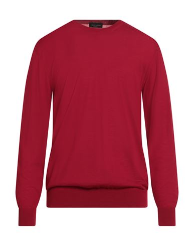 Roberto Collina Man Sweater Red Size 42 Wool In Red
