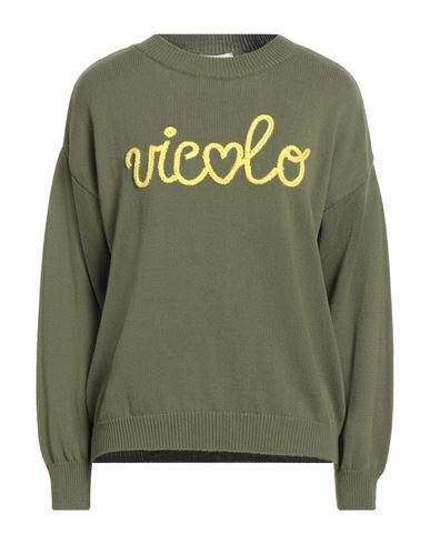 Vicolo Woman Sweater Military Green Size Onesize Cotton