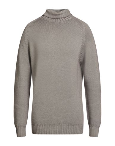 H953 Man Turtleneck Khaki Size 44 Merino Wool In Neutral