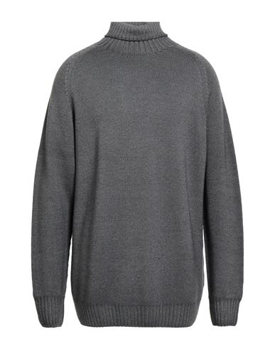 H953 Man Turtleneck Grey Size 46 Merino Wool In Gray