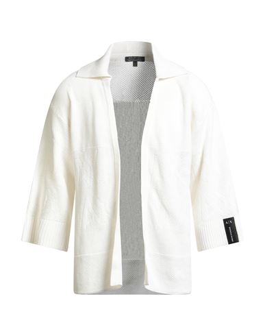 Armani Exchange Woman Cardigan White Size S Cotton