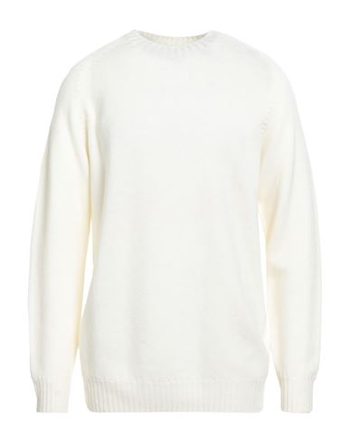 H953 Man Sweater Ivory Size 44 Merino Wool In Neutral