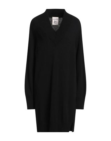 Semicouture Woman Sweater Black Size Xl Wool, Polyamide In Black