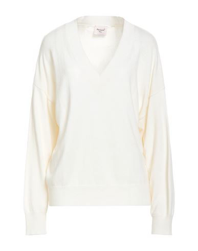 Mariuccia Woman Sweater Cream Size L Viscose, Wool, Polyamide, Cashmere In Neutral