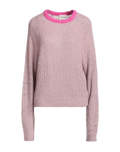 Semicouture Woman Sweater Antique Rose Size M Alpaca Wool, Polyamide, Virgin Wool