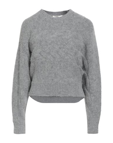 Suoli Woman Sweater Grey Size 4 Acrylic, Alpaca Wool, Polyamide, Wool, Elastane In Gray
