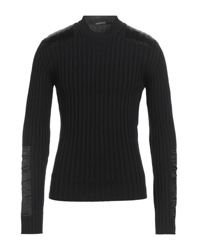Ann Demeulemeester Man Turtleneck Black Size L Virgin Wool In Black
