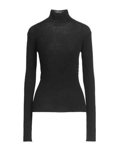 Ann Demeulemeester Woman Turtleneck Black Size S Virgin Wool In Black