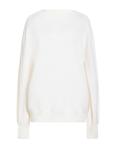 Simona Corsellini Woman Sweater Cream Size M Merino Wool, Cashmere In White