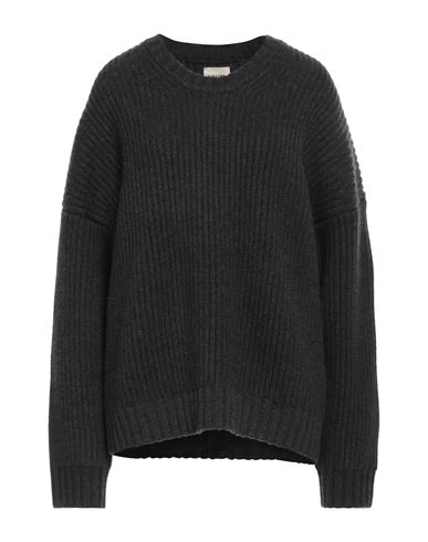 Khaite Woman Sweater Charcoal Size M Cashmere In Gray