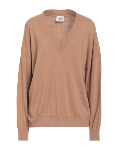 Mariuccia Woman Sweater Camel Size L Viscose, Wool, Polyamide, Cashmere In Brown