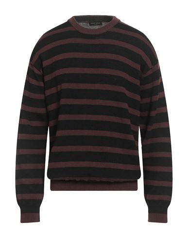Roberto Collina Man Sweater Chocolate Brown Size 38 Wool, Baby Alpaca Wool