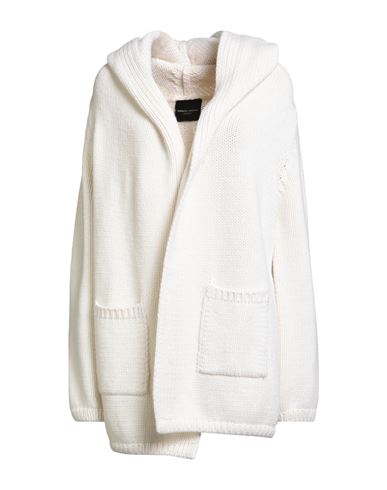 Roberto Collina Woman Cardigan Ivory Size S Merino Wool, Cashmere In White