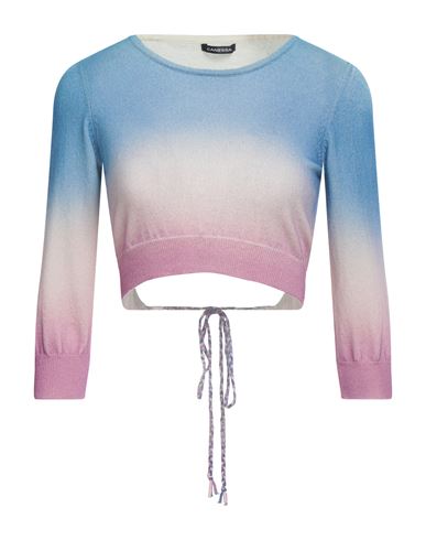 Canessa Woman Sweater Azure Size 2 Cashmere In Multi