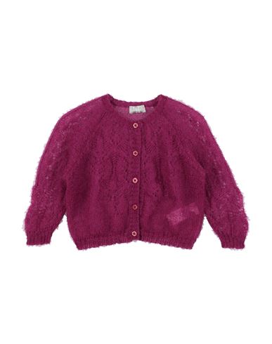 Il Gufo Toddler Girl Cardigan Mauve Size 5 Mohair Wool, Polyamide, Wool In Pink