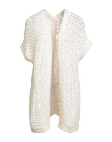 Liviana Conti Woman Cardigan Ivory Size 8 Alpaca Wool, Polyamide, Wool, Acrylic, Mohair Wool