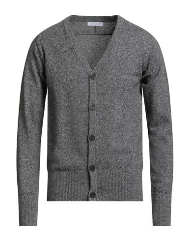 Majestic Filatures Man Cardigan Charcoal Size M Cashmere In Gray