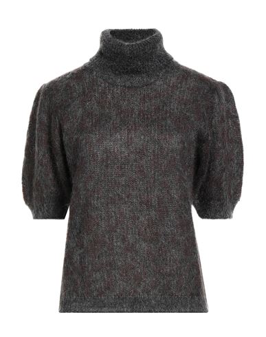 P.a.r.o.s.h P. A.r. O.s. H. Woman Turtleneck Charcoal Size Xl Mohair Wool, Polyamide, Wool In Gray