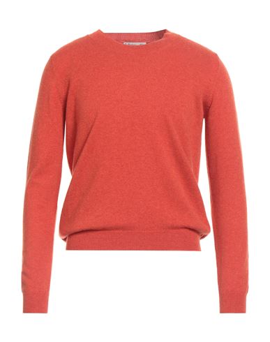 Ballantyne Man Sweater Rust Size 34 Cashmere In Red