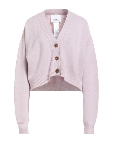 Erika Cavallini Woman Cardigan Lilac Size M Cashmere, Virgin Wool