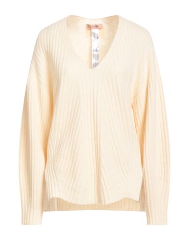 Twinset Woman Sweater Ivory Size M Wool, Cashmere