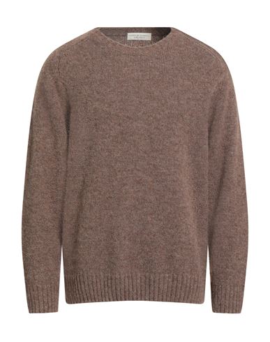 Filippo De Laurentiis Man Sweater Light Brown Size 46 Alpaca Wool, Merino Wool, Polyamide In Brown