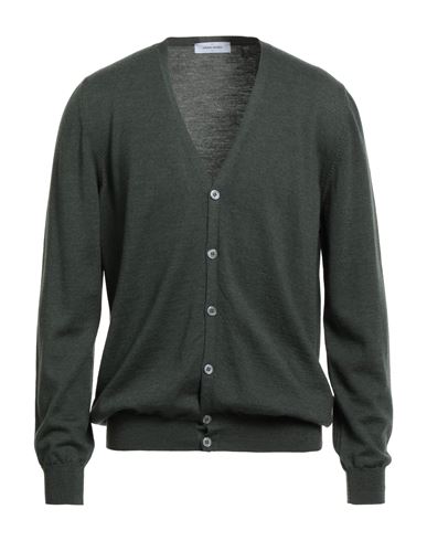 Gran Sasso Man Cardigan Dark Green Size 46 Virgin Wool In Green