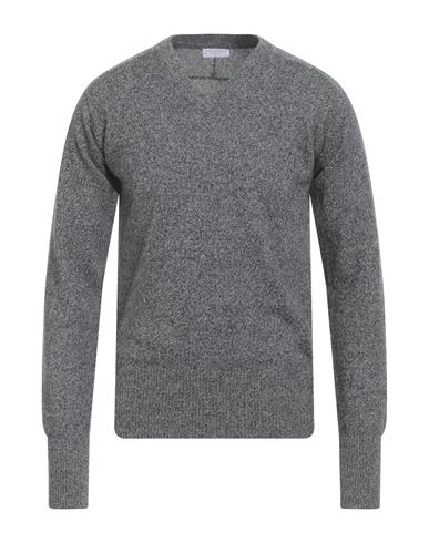 Majestic Filatures Man Sweater Lead Size M Cashmere In Gray