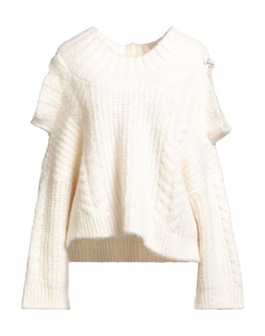 Maurizio Woman Sweater White Size S Alpaca Wool, Wool, Polyamide, Rayon In White