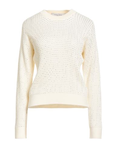 Golden Goose Sparkling Ribbed Knitwear Embellished Crystals In Neutral