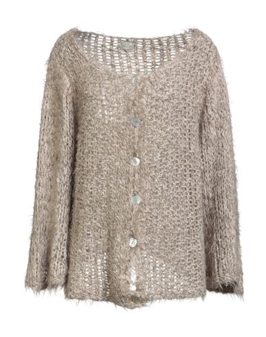 No-nà Woman Cardigan Beige Size M/l Polyamide, Acrylic, Wool, Mohair Wool