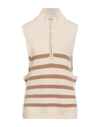 Semicouture Woman Turtleneck Beige Size M Wool, Polyamide In Pink