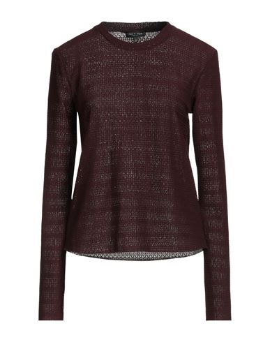 Rag & Bone Woman Sweater Burgundy Size L Polyester, Elastane
