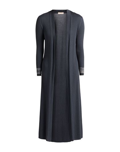 Purotatto Woman Cardigan Charcoal Size 6 Wool