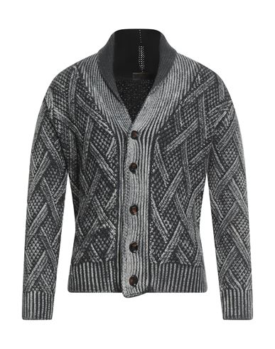 Moorer Man Cardigan Charcoal Size 50 Wool In Gray