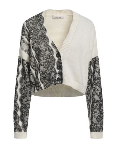 Liviana Conti Woman Cardigan Ivory Size L Wool, Polyamide In White