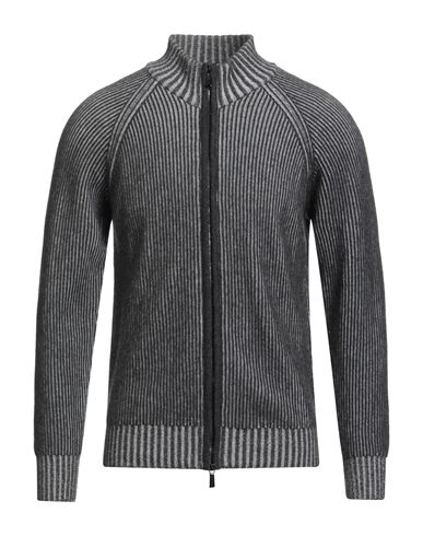 Moorer Man Cardigan Charcoal Size 46 Cashmere In Gray