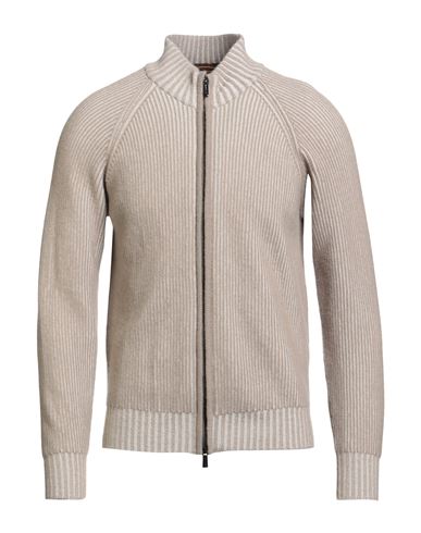 Moorer Man Cardigan Beige Size 38 Cashmere In Gray