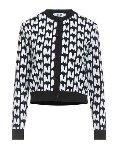 Msgm Woman Cardigan Black Size Xs Viscose, Polyester