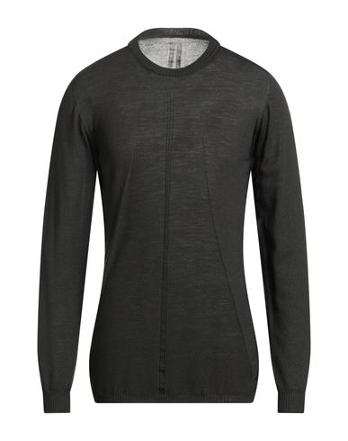 Rick Owens Man Sweater Dark Green Size L Virgin Wool