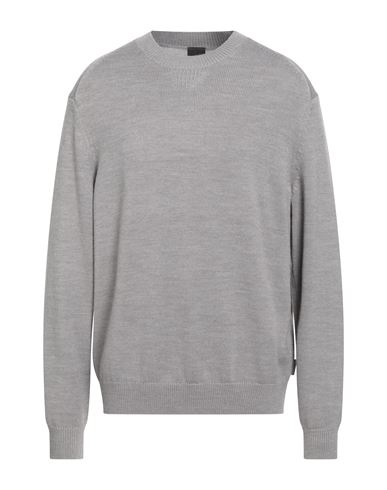 Armani Exchange Man Sweater Taupe Size L Cotton, Acrylic, Virgin Wool In Gray