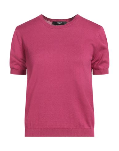 Weekend Max Mara Woman Sweater Magenta Size S Silk, Cotton In Pink