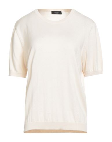Weekend Max Mara Woman Sweater Ivory Size Xxl Silk, Cotton In White