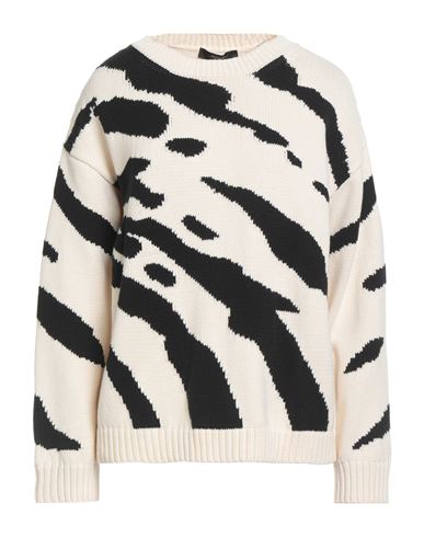 Weekend Max Mara Woman Sweater Ivory Size Xl Cotton, Acrylic In Multi