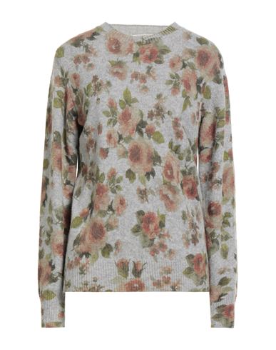 Blumarine Woman Sweater Grey Size 8 Wool, Polyamide