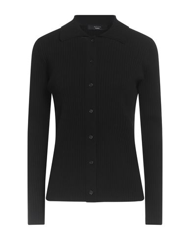 Weekend Max Mara Woman Cardigan Black Size Xl Viscose, Polyester, Polyamide, Elastane In Black