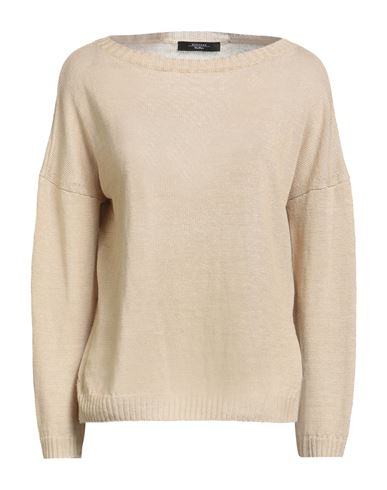 Weekend Max Mara Woman Sweater Sand Size M Linen In Neutral